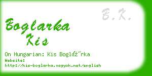 boglarka kis business card